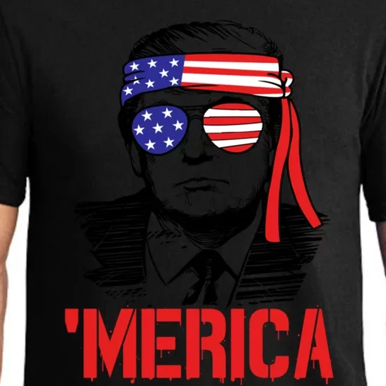 Trump Merica Trump 2020 Presidential Swag Gift Pajama Set