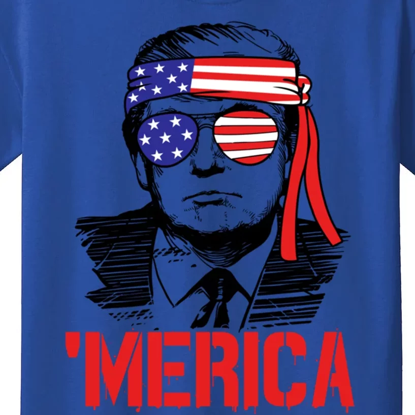 Trump Merica Trump 2020 Presidential Swag Gift Kids T-Shirt