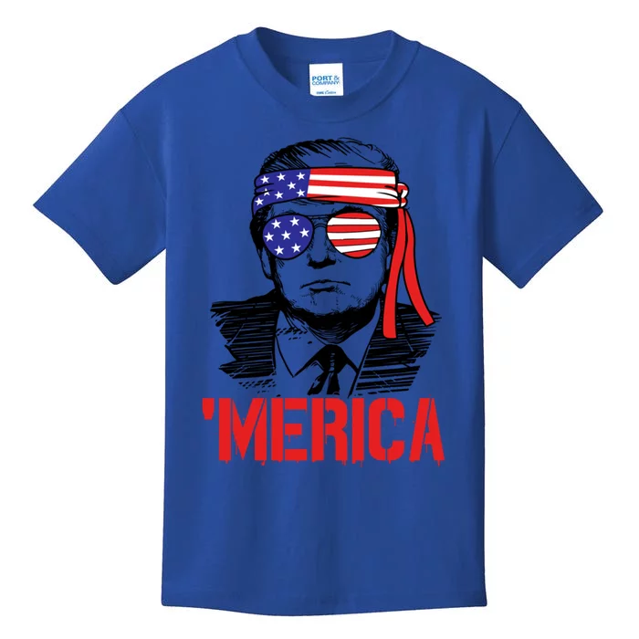 Trump Merica Trump 2020 Presidential Swag Gift Kids T-Shirt