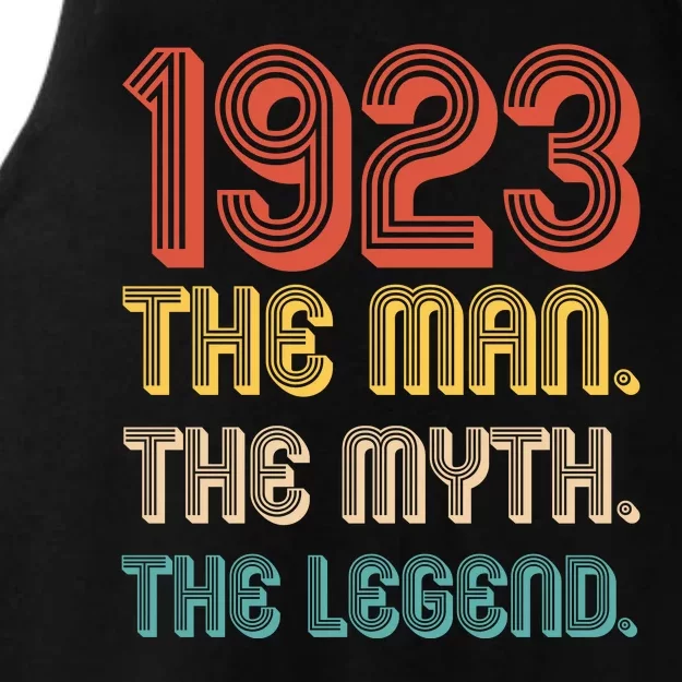 The Man The Myth The Legend 1923 100th Birthday Ladies Tri-Blend Wicking Tank