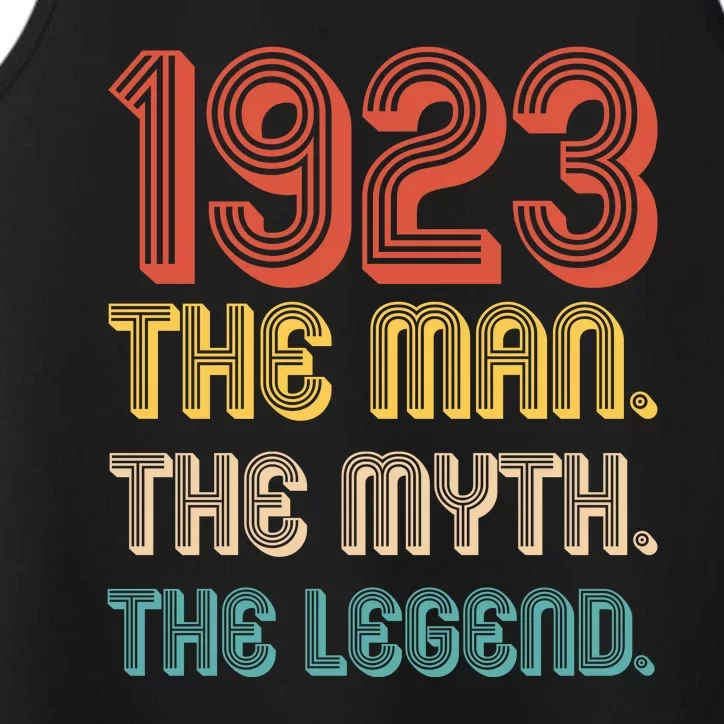 The Man The Myth The Legend 1923 100th Birthday Performance Tank