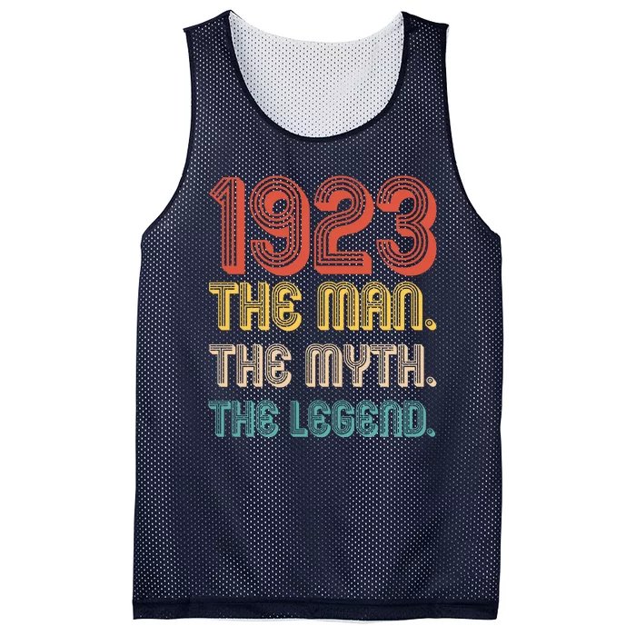 The Man The Myth The Legend 1923 100th Birthday Mesh Reversible Basketball Jersey Tank