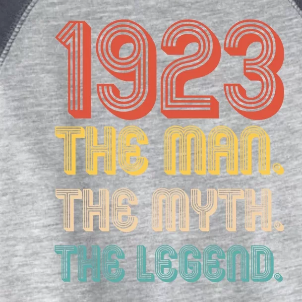 The Man The Myth The Legend 1923 100th Birthday Toddler Fine Jersey T-Shirt