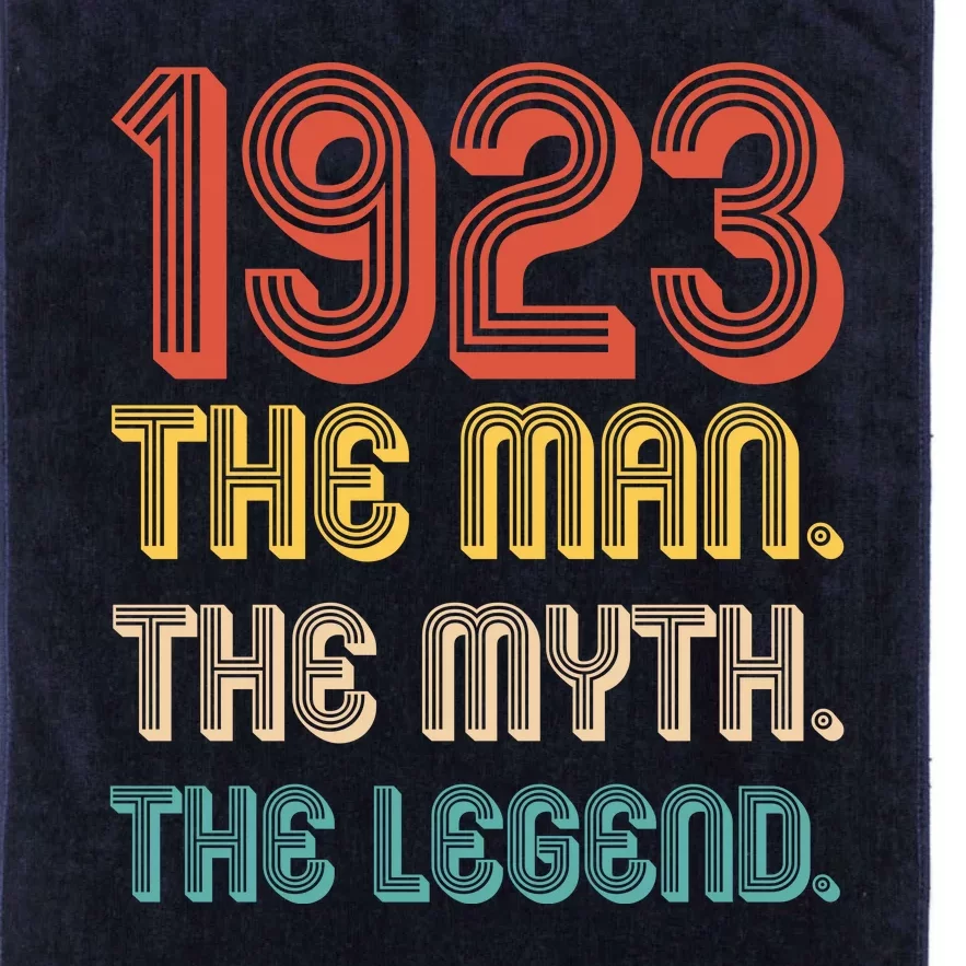 The Man The Myth The Legend 1923 100th Birthday Platinum Collection Golf Towel