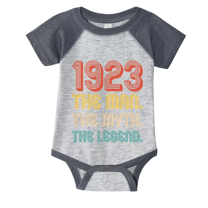 The Man The Myth The Legend 1923 100th Birthday Infant Baby Jersey Bodysuit