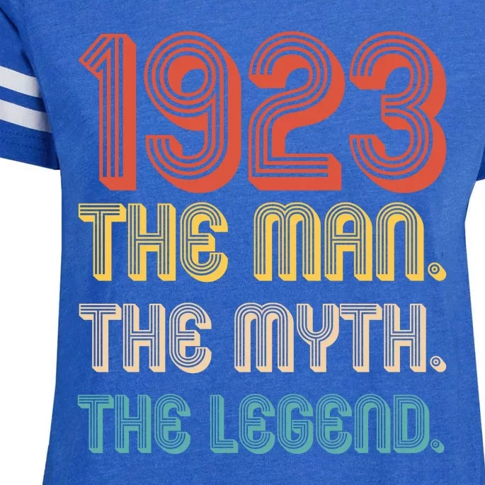 The Man The Myth The Legend 1923 100th Birthday Enza Ladies Jersey Football T-Shirt