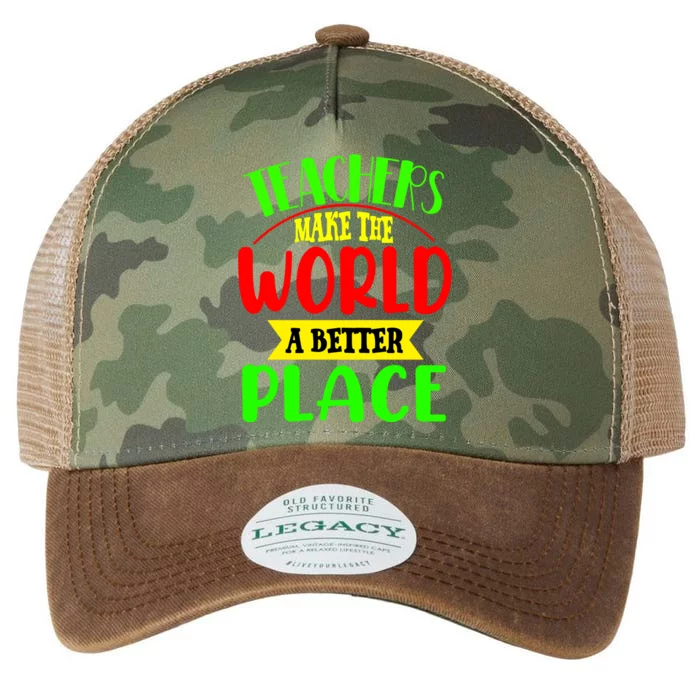 Teachers Make The World A Better Place Legacy Tie Dye Trucker Hat