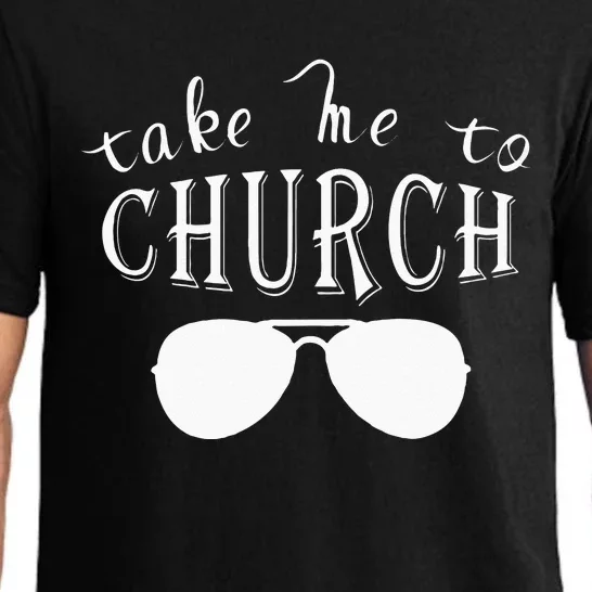 Take Me To The Church Christian Country Concert Pajama Set