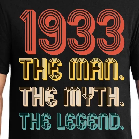 The Man The Myth The Legend 1933 90th Birthday Pajama Set