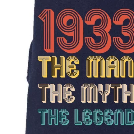 The Man The Myth The Legend 1933 90th Birthday Doggie 3-End Fleece Hoodie