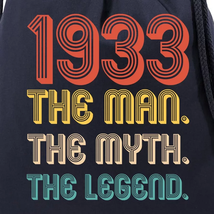 The Man The Myth The Legend 1933 90th Birthday Drawstring Bag