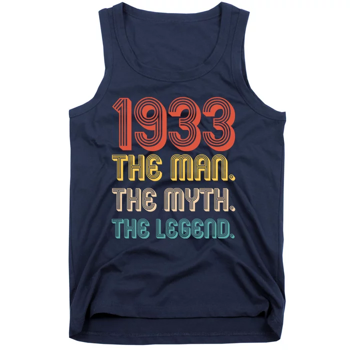 The Man The Myth The Legend 1933 90th Birthday Tank Top