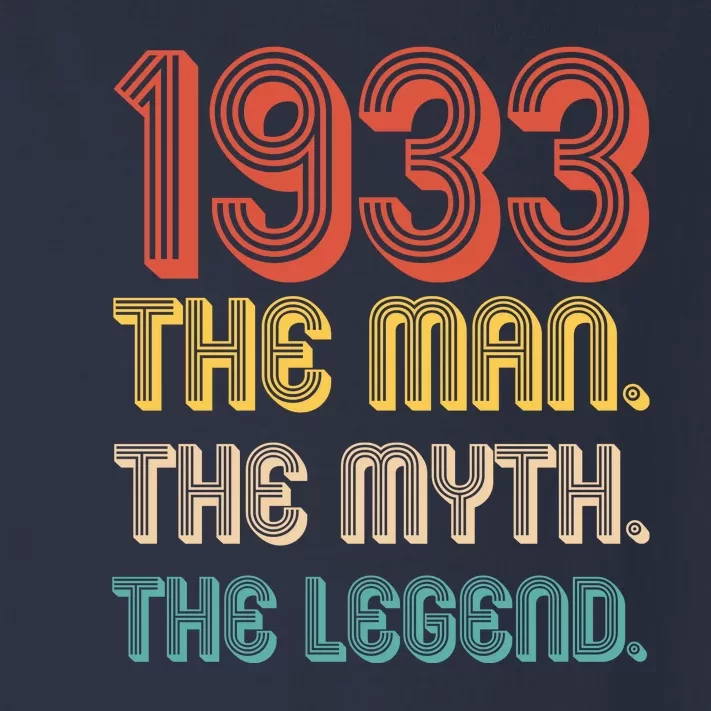 The Man The Myth The Legend 1933 90th Birthday Toddler Long Sleeve Shirt