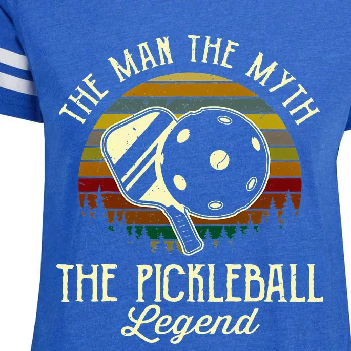 The Man The Myth The Pickleball Legend Enza Ladies Jersey Football T-Shirt