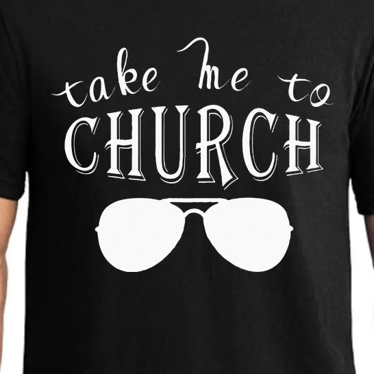 Take Me To The Church Christian Country Concert Pajama Set