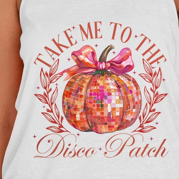 Take Me To The Pumpkin Patch Women's Knotted Racerback Tank