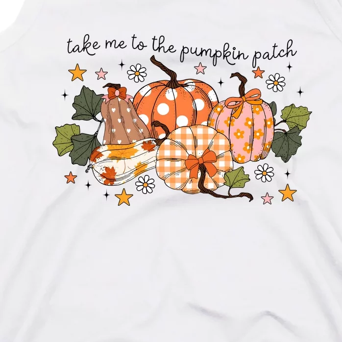 Take Me To The Pumpkin Patch Fall Pumpkin Tank Top