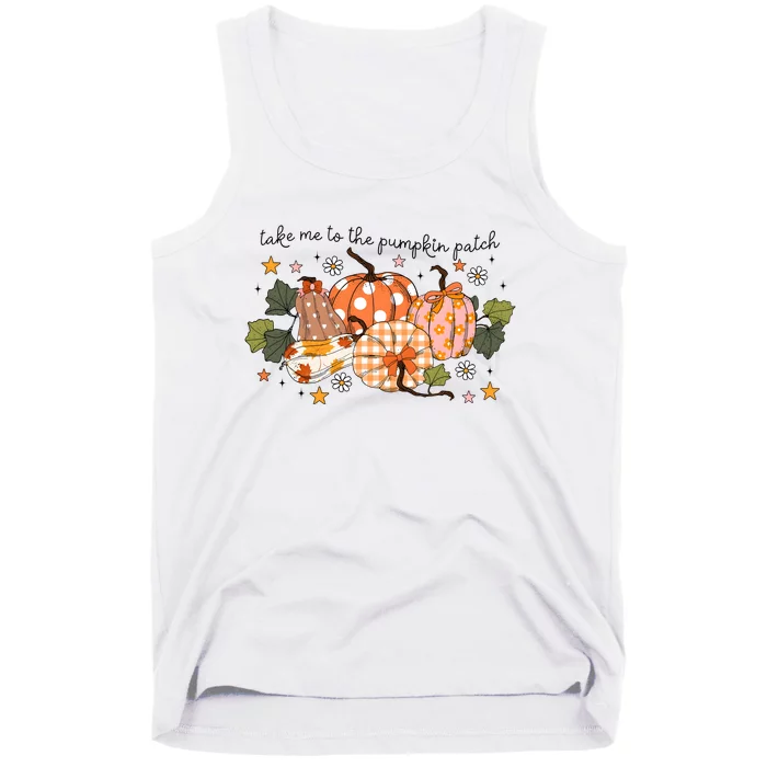 Take Me To The Pumpkin Patch Fall Pumpkin Tank Top