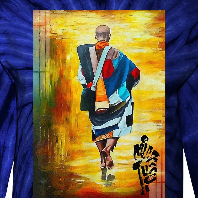 Thich Minh Tue Buddhist Monk Spiritual Journey Vietnam Tie-Dye Long Sleeve Shirt