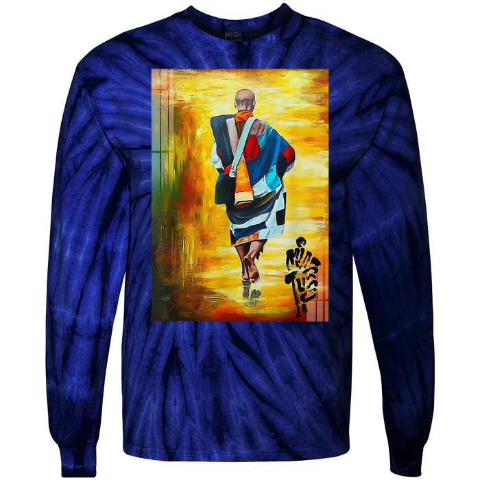 Thich Minh Tue Buddhist Monk Spiritual Journey Vietnam Tie-Dye Long Sleeve Shirt