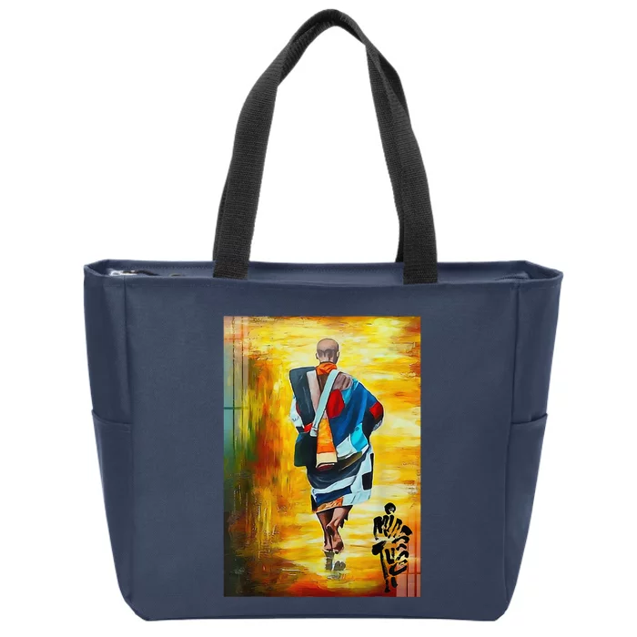 Thich Minh Tue Buddhist Monk Spiritual Journey Vietnam Zip Tote Bag