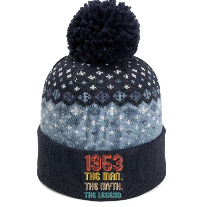 The Man The Myth The Legend 1953 70th Birthday The Baniff Cuffed Pom Beanie