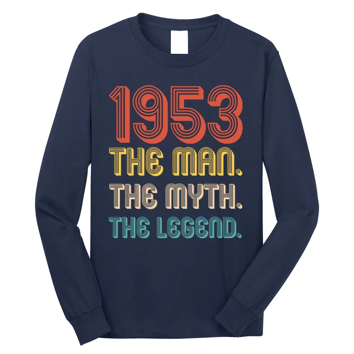 The Man The Myth The Legend 1953 70th Birthday Long Sleeve Shirt