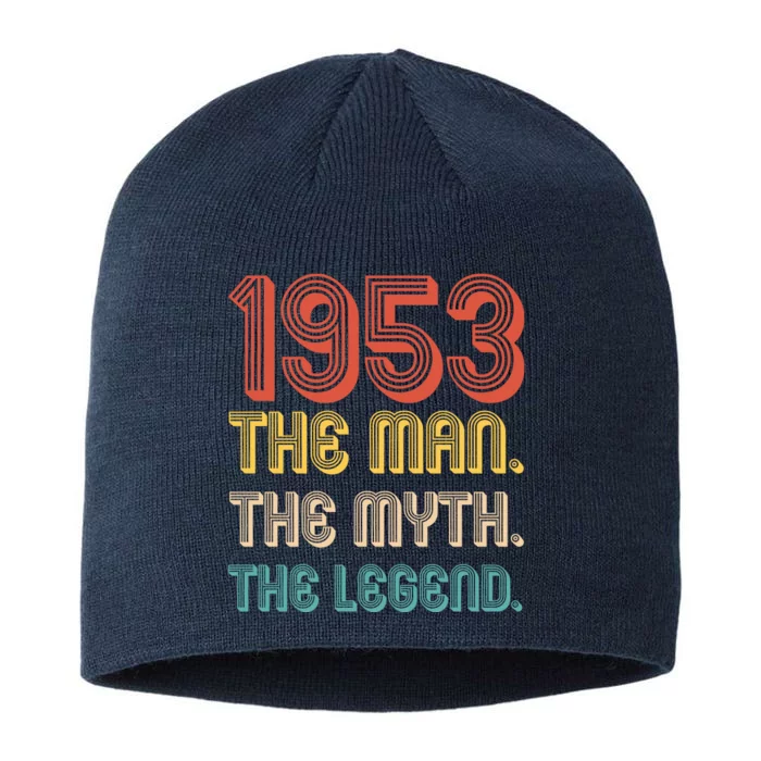 The Man The Myth The Legend 1953 70th Birthday 8 1/2in Sustainable Knit Beanie