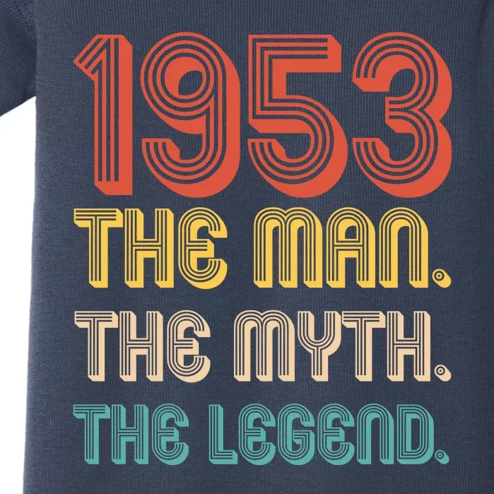 The Man The Myth The Legend 1953 70th Birthday Baby Bodysuit