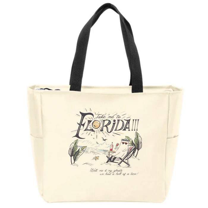 Take Me To The Florida Zip Tote Bag