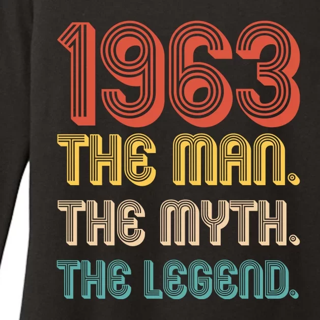 The Man The Myth The Legend 1963 60th Birthday Womens CVC Long Sleeve Shirt