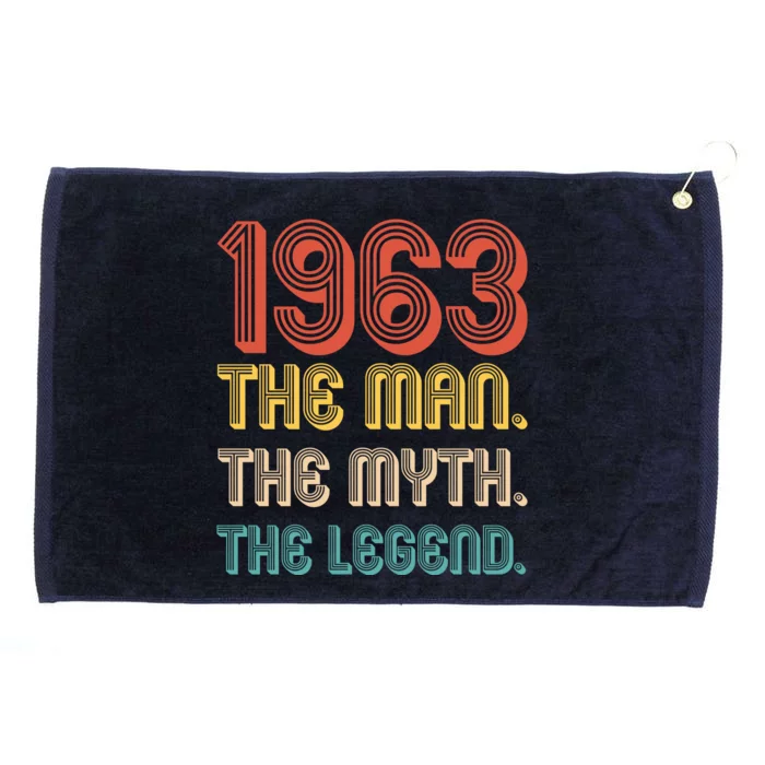 The Man The Myth The Legend 1963 60th Birthday Grommeted Golf Towel