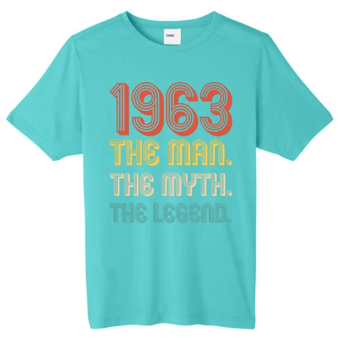 The Man The Myth The Legend 1963 60th Birthday ChromaSoft Performance T-Shirt