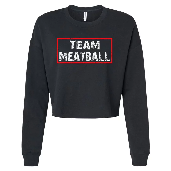 Team Meatball Cropped Pullover Crew