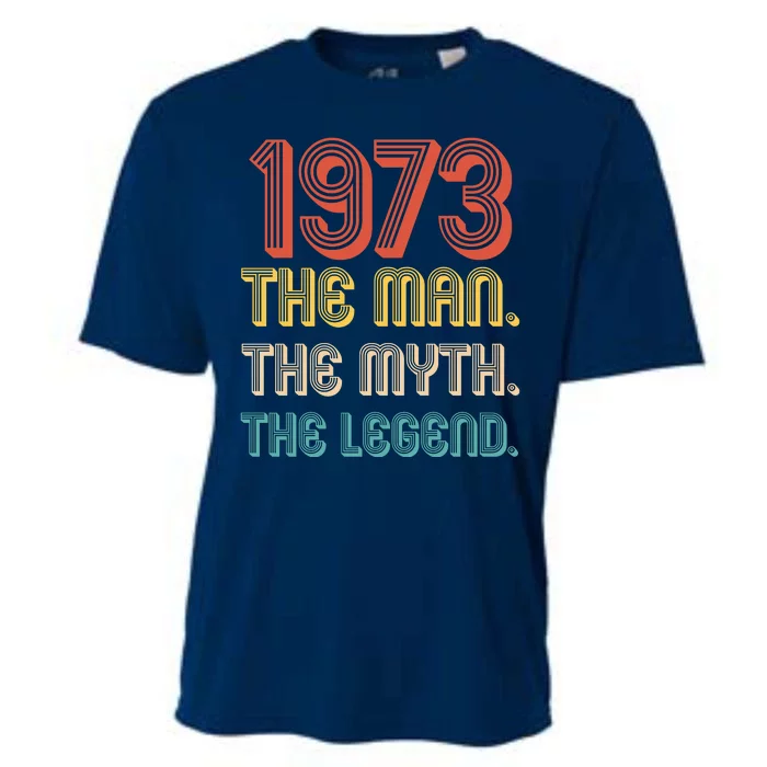 The Man The Myth The Legend 1973 50th Birthday Cooling Performance Crew T-Shirt