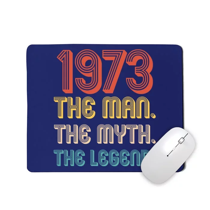 The Man The Myth The Legend 1973 50th Birthday Mousepad