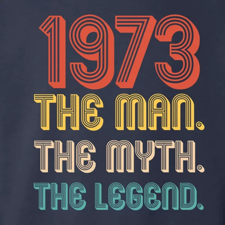 The Man The Myth The Legend 1973 50th Birthday Toddler Hoodie