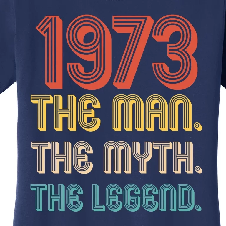 The Man The Myth The Legend 1973 50th Birthday Women's T-Shirt