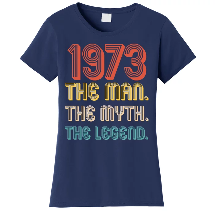 The Man The Myth The Legend 1973 50th Birthday Women's T-Shirt