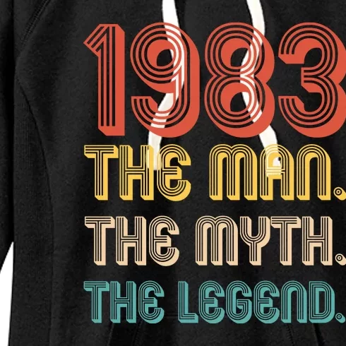 The Man The Myth The Legend 1983 40th Birthday Women's Fleece Hoodie