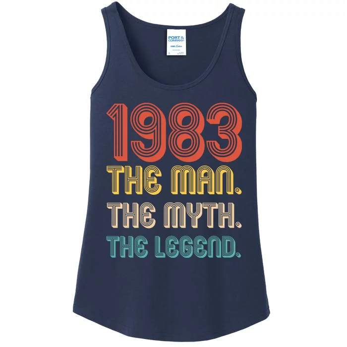 The Man The Myth The Legend 1983 40th Birthday Ladies Essential Tank