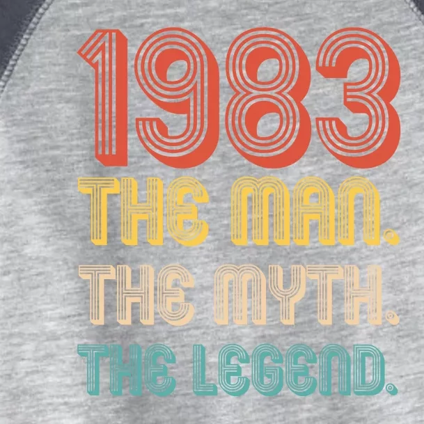 The Man The Myth The Legend 1983 40th Birthday Toddler Fine Jersey T-Shirt