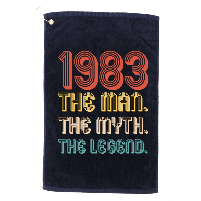 The Man The Myth The Legend 1983 40th Birthday Platinum Collection Golf Towel