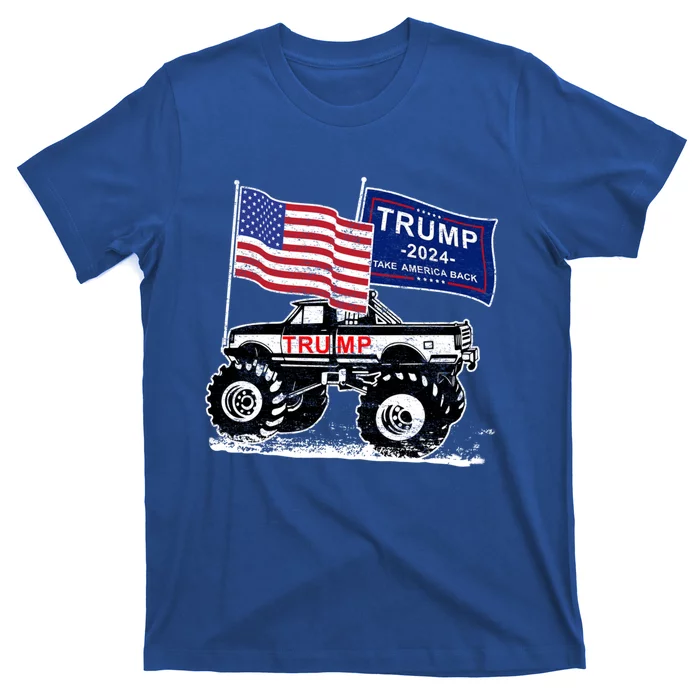 Trump Monster Truck Rally Trump Flag Trump 2024 Great Gift T-Shirt