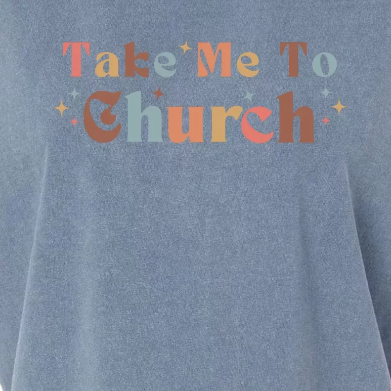 Take Me To Church Christian Garment-Dyed Women's Muscle Tee