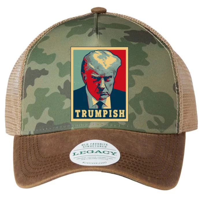 Trumpish Mugshot Vintage Poster Legacy Tie Dye Trucker Hat