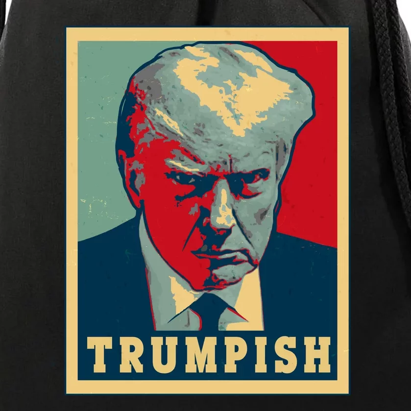 Trumpish Mugshot Vintage Poster Drawstring Bag