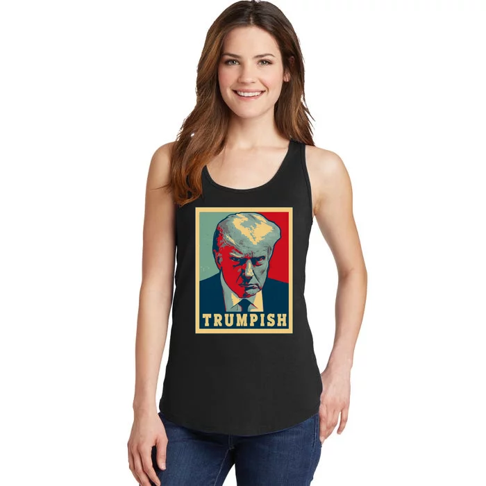 Trumpish Mugshot Vintage Poster Ladies Essential Tank