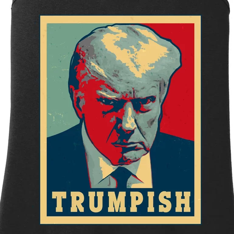 Trumpish Mugshot Vintage Poster Ladies Essential Tank