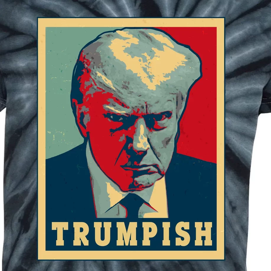 Trumpish Mugshot Vintage Poster Kids Tie-Dye T-Shirt